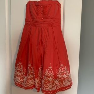 Strapless summer dress